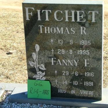 FITCHET Thomas R. 1905-1995 &amp; Fanny E. 1916-1991