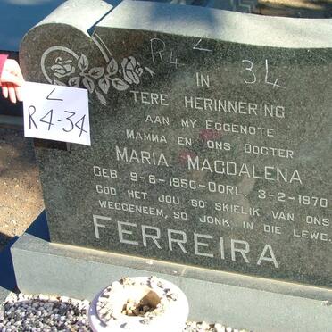 FERREIRA Maria Magdalena 1950-1970