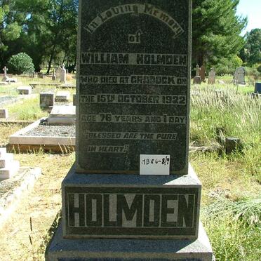 HOLMDEN William -1922