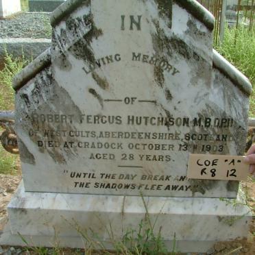 HUTCHISON Robert Fergus -1903
