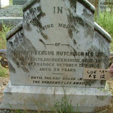 HUTCHISON Robert Fergus -1903