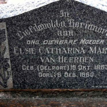 HEERDEN Elsie Catharina Maria, van nee DELPORT 1883-1960