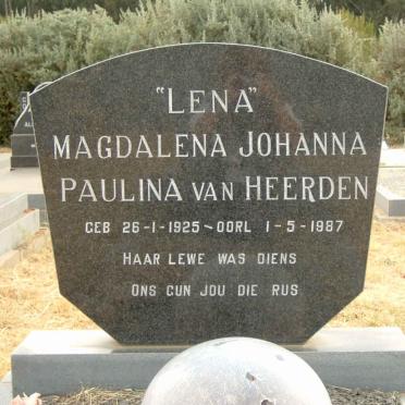 HEERDEN Magdalena Johanna Paulina, van 1925-1987