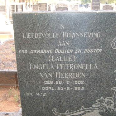 HEERDEN Engela Petronella, van 1902-1955