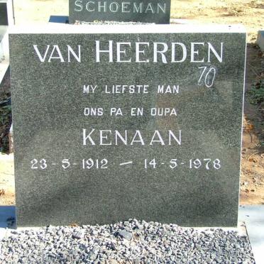 HEERDEN Kenaan, van 1912-1978