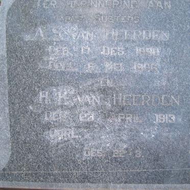 HEERDEN A.S., van 1898-1966 :: VAN HEERDEN H.H. 1913-
