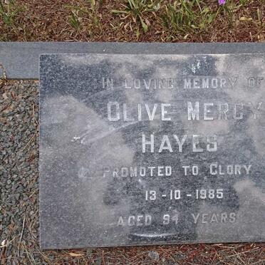 HAYES Olive Mercy -1985