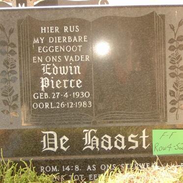 HAAST Edwin Pierre, de 1930-1983
