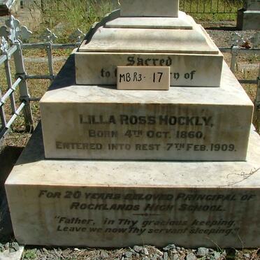 HOCKLY Lilla Ross 1860-1909