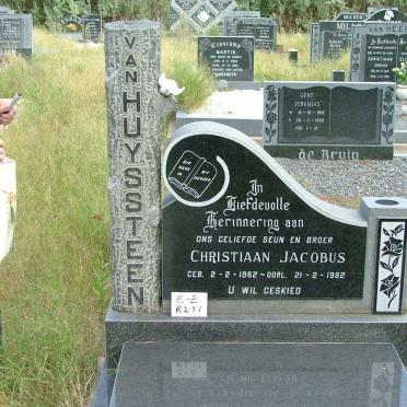 HUYSSTEEN Christiaan Jacobus, van 1962-1982