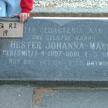 HATTINGH Hester Johanna Maria nee SMIT 1907-1988