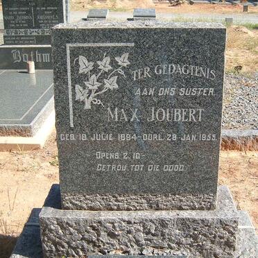 JOUBERT Max 1894-1955