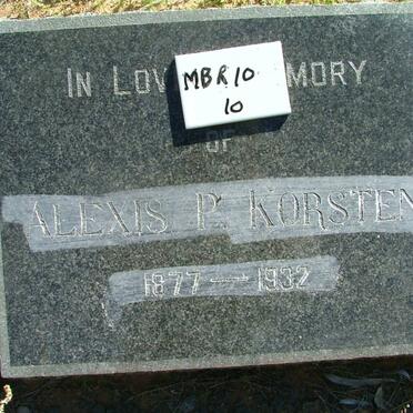 KORSTEN Alexis P. 1877-1932