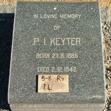 KEYTER P.I. 1886-1942