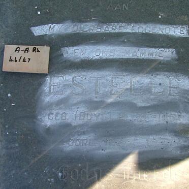 KRUGER Estelle nee BUYS 19??-19??