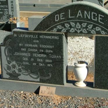 LANGE Johannes Hendrik Tobias, de 1903-1971