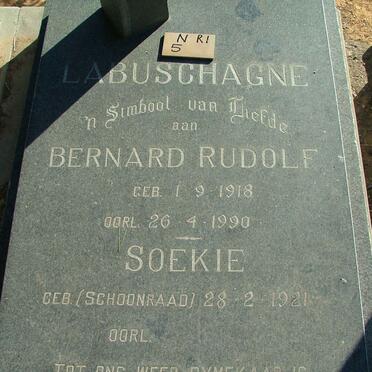 LABUSCHAGNE Bernard Rudolf 1918-1990 &amp; Soekie SCHOONRAAD 1921-