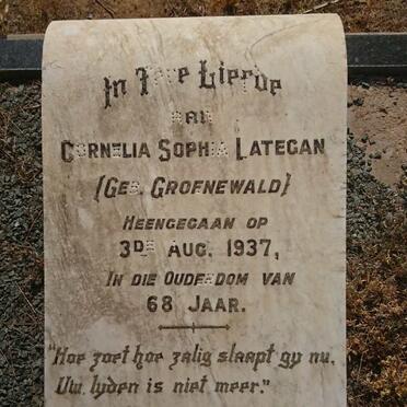 LATEGAN Cornelia Sophia nee GROENEWALD -1937