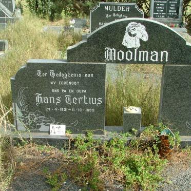 MOOLMAN Hans Tertius 1931-1983