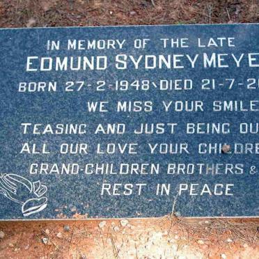 MEYERS Edmund Sydney 1948-2005
