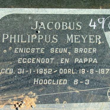 MEYER Jacobus Philippus 1952-1978 