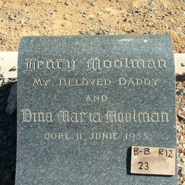 MOOLMAN Henry &amp; Dina Maria -1955