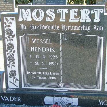 MOSTERT Wessel Hendrik 1925-1990