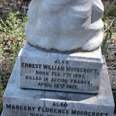 MOORCROFT Ernest William 1897-1917 :: MOORCROFT  Margery Florence