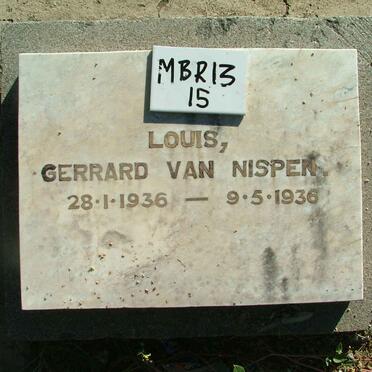 NISPEN Louis Gerrard, van 1936-1936