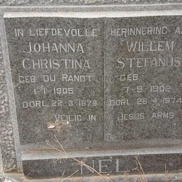 NEL Willem Stefanus 1902-1974 &amp; Johanna Christina DU RANDT 1905-1979