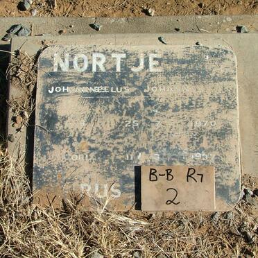 NORTJE J. Corneelus Johannes 1870-1937