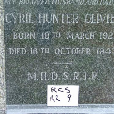 OLIVIER Cyril Hunter 1921-1943