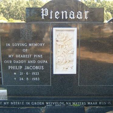 PIENAAR Philip Jacobus 1923-1983