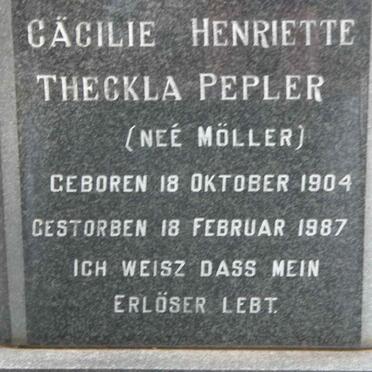 PEPLER Cäcilie Henriette Theckla MÖLLER 1904-1987