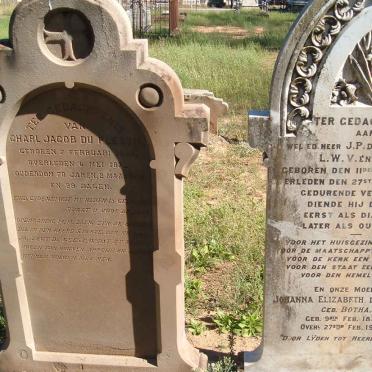 PLESSIS Charl Jacob, du 1803-1873 :: PLESSIS J.P., du 1836-1889 &amp; Johanna Elizabeth BOTHA 1837-1906