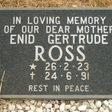 ROSS Enid Gertrude 1923-1991