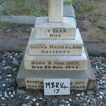 RAFFERTY Susan Magdalene 1903-1942