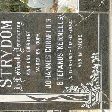 STRYDOM Johannes Cornelius Stefanus 1910-1992