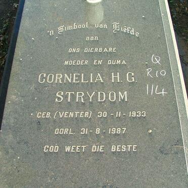 STRYDOM Cornelia H.G. nee VENTER 1933-1987