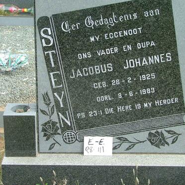 STEYN Jacobus Johannes 1925-1983