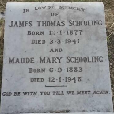 SCHOOLING James Thomas 1877-1941 &amp; Maude Mary 1883-1948