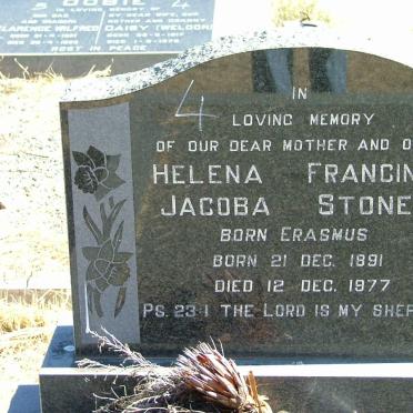STONE Helena Francina Jacoba nee ERASMUS 1891-1977