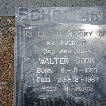 SCHOOLING Walter Cook 1897-1967 &amp; Prudence Maria MANN 1911-1978 :: SCHOOLING Walter Cook 1937-1973 :: Eileen -2009