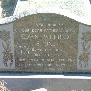 STONE Edwin Wilfred 1895-1973