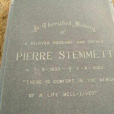 STEMMETT Pierre 1933-1985