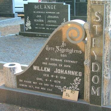 STRYDOM Willem Johannes 1916-1978 &amp; Anna Elizabeth BOUWER 1924-