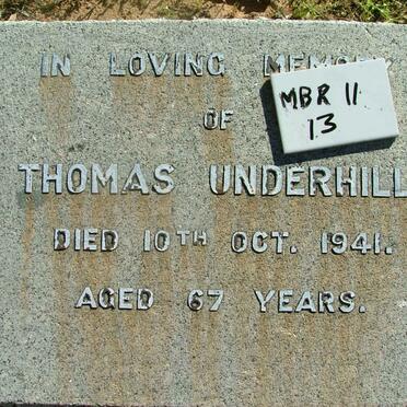 UNDERHILL Thomas -1941