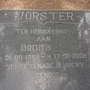 VORSTER Benita 1969-2008