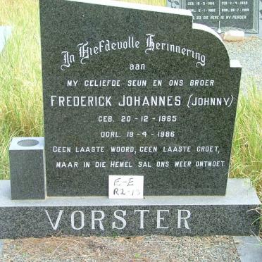 VORSTER Frederick Johannes 1965-1986