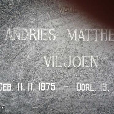 VILJOEN Andries Mattheus 1875-1942 &amp; Susara Johanna DE BEER 1880-1951